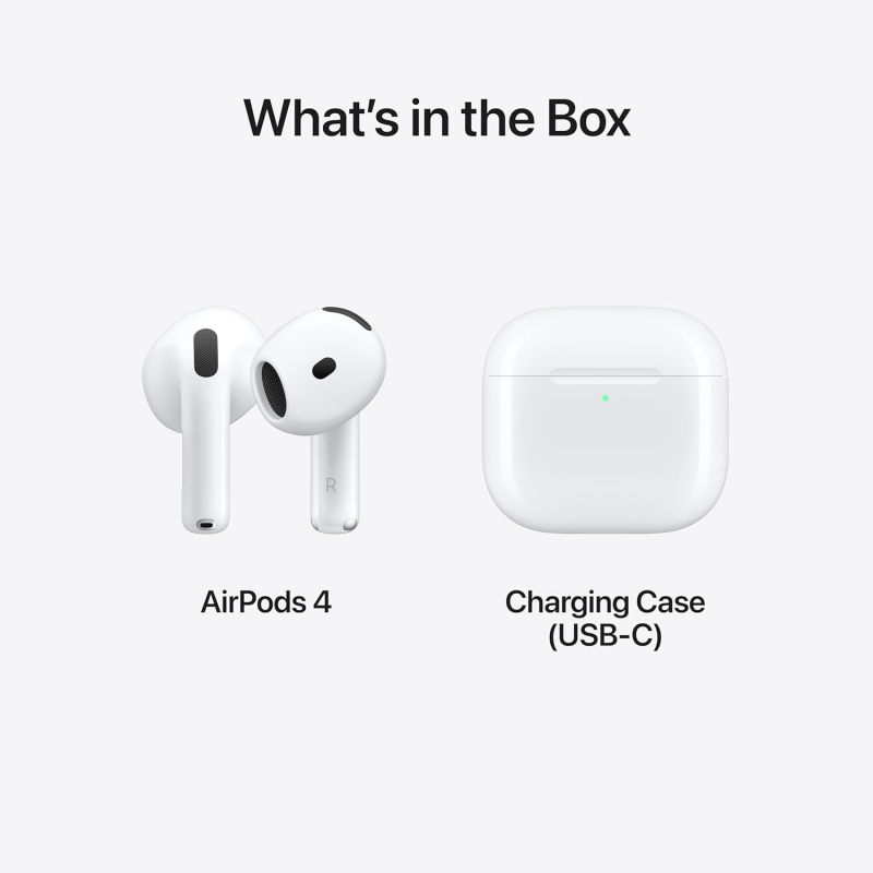 Apple AirPods 4th Generation with USB-C Charging Case (Without Active Noise Cancellation)