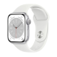 Apple Watch Series 8 (GPS, 45mm) - Silver Aluminium Case with S/M White Sport Band