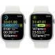 Apple Watch Series 8 (GPS, 45mm) - Silver Aluminium Case with M/L White Sport Band