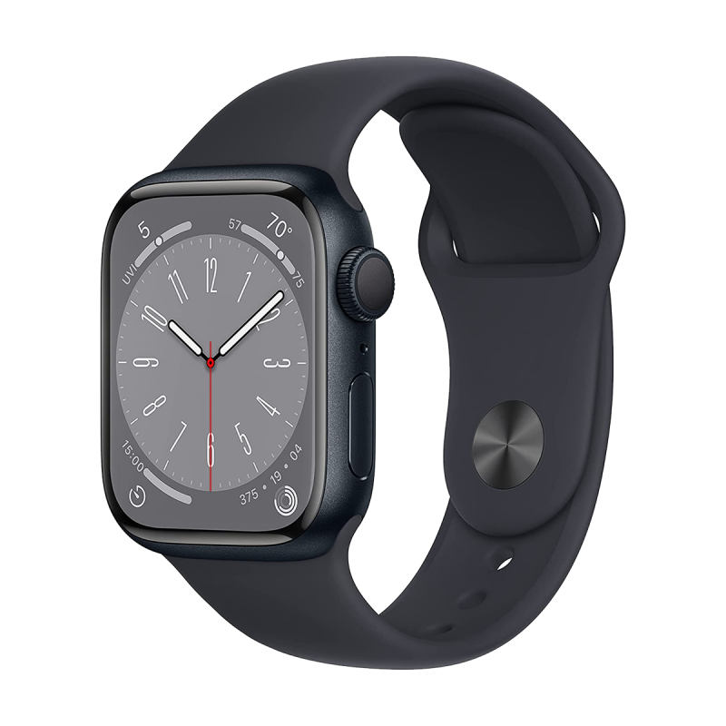 Apple Watch Series 8 (GPS, 45mm) - Midnight Aluminium Case with M/L Midnight Sport Band