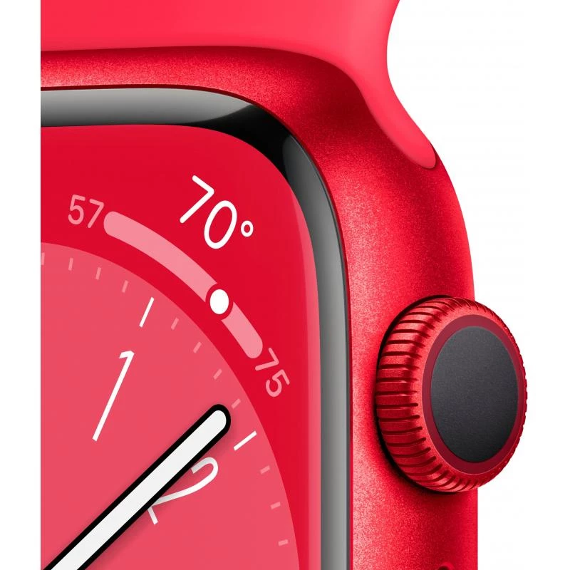 Apple Watch Series 8 (GPS, 45mm) - (PRODUCT)Red Aluminium Case with  (PRODUCT)Red Sport Band - Regular