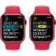 Apple Watch Series 8 (GPS, 45mm) - (PRODUCT)Red Aluminium Case with  (PRODUCT)Red Sport Band - Regular