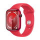 Apple Watch Series 9 (GPS, 45mm) - Red Aluminium Case with M/L Red Sport Band