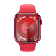 Apple Watch Series 9 (GPS, 45mm) - Red Aluminium Case with M/L Red Sport Band