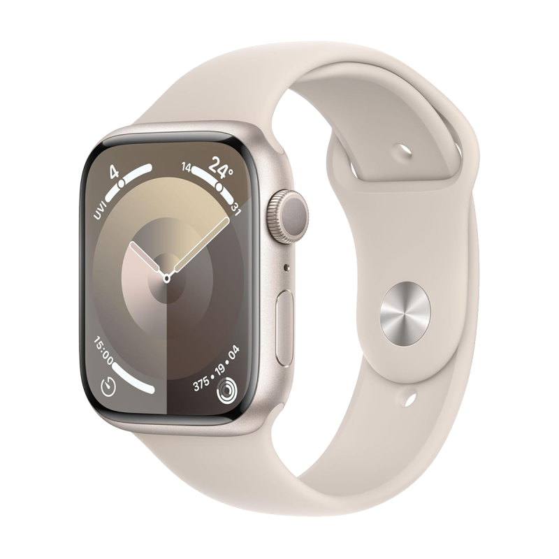 Apple Watch Series 9 (GPS, 41mm) - Starlight Aluminium Case with S/M Starlight Sport Band