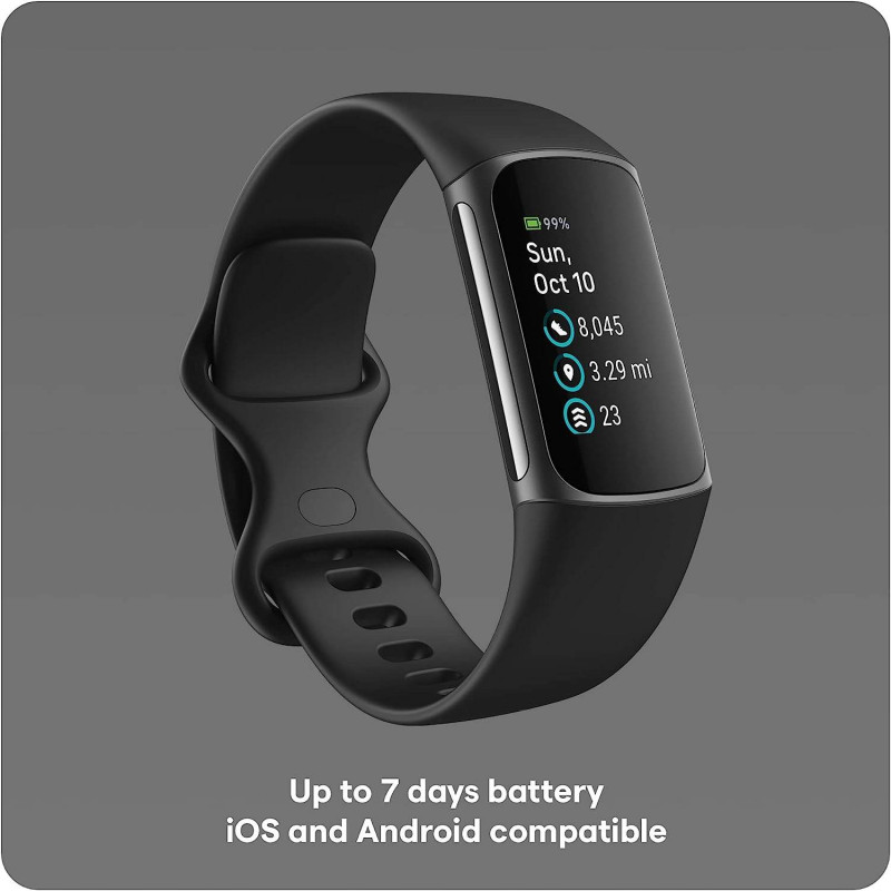 Fitbit Charge 5 Activity Tracker - Graphite/Black