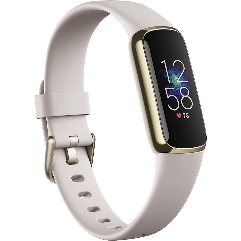 Fitbit Luxe Activity Tracker - Lunar White / Soft Gold Stainless Steel