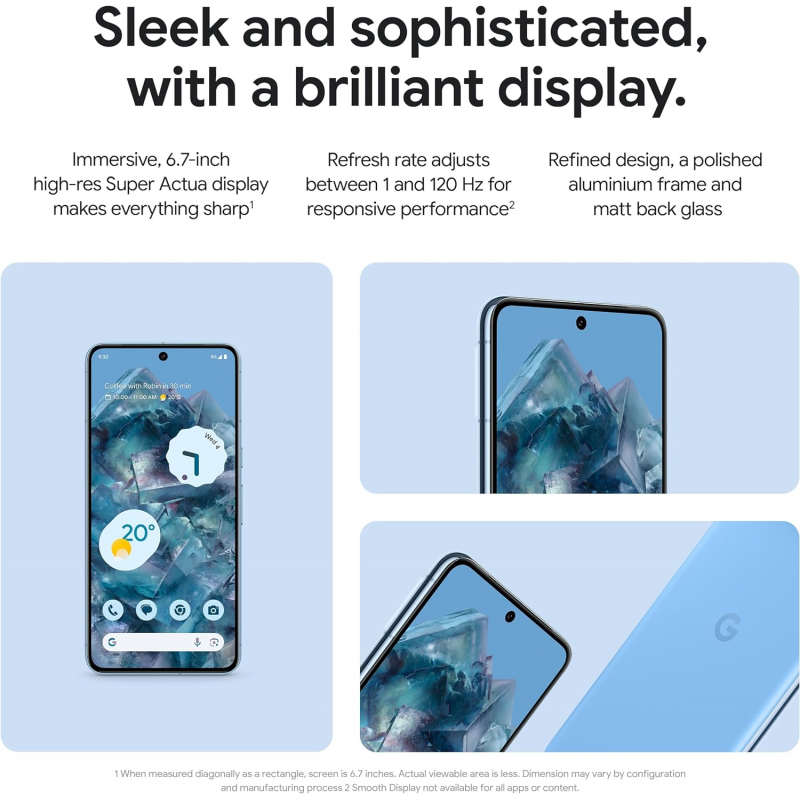 Renewed - Google Pixel 8 Pro 5G Smartphone (12+128GB) - Obsidian