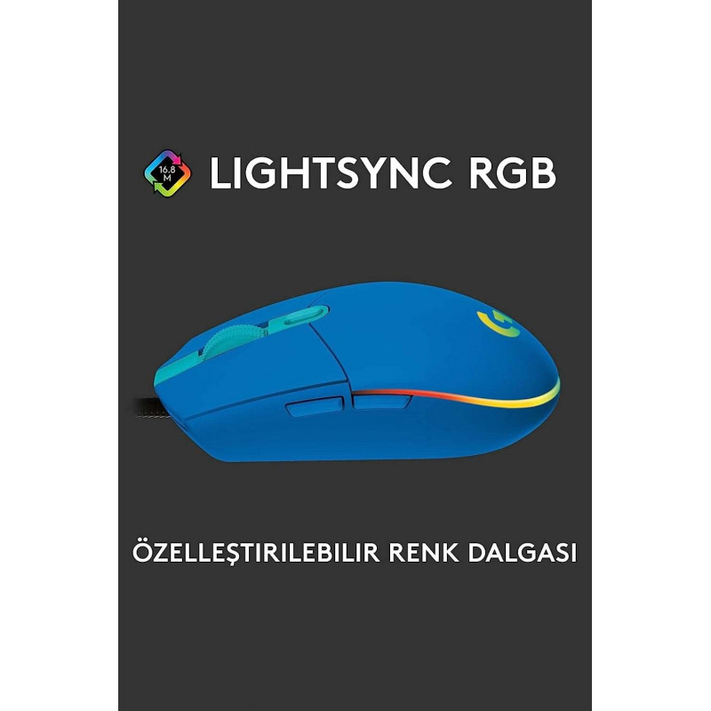 Logitech Gaming Mouse G102 LIGHTSYNC – Blue