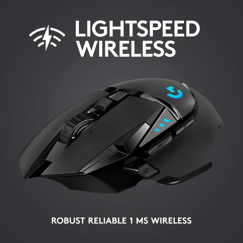 Logitech G502 LIGHTSPEED Wireless Gaming Mouse - Black