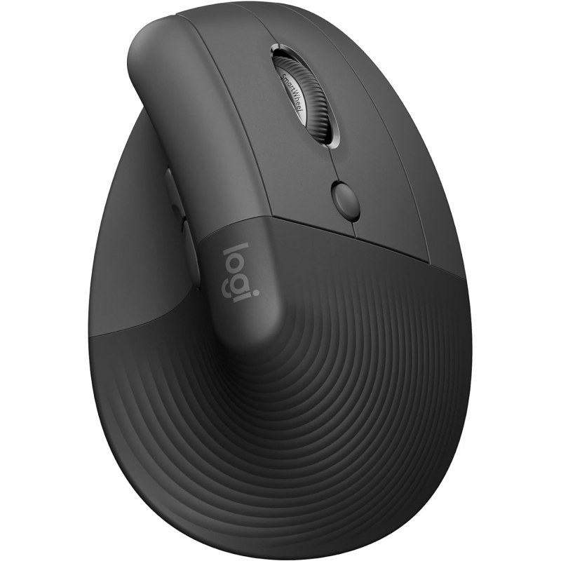 Logitech Lift Vertical Ergonomic Mouse, Wireless - Black