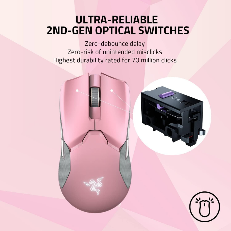 Razer Viper Ultimate - Quartz Pink