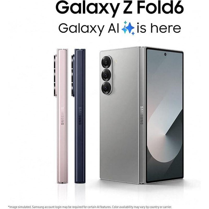 Samsung Galaxy Z Fold 6 Smartphone (12+256GB) - Silver Shadow