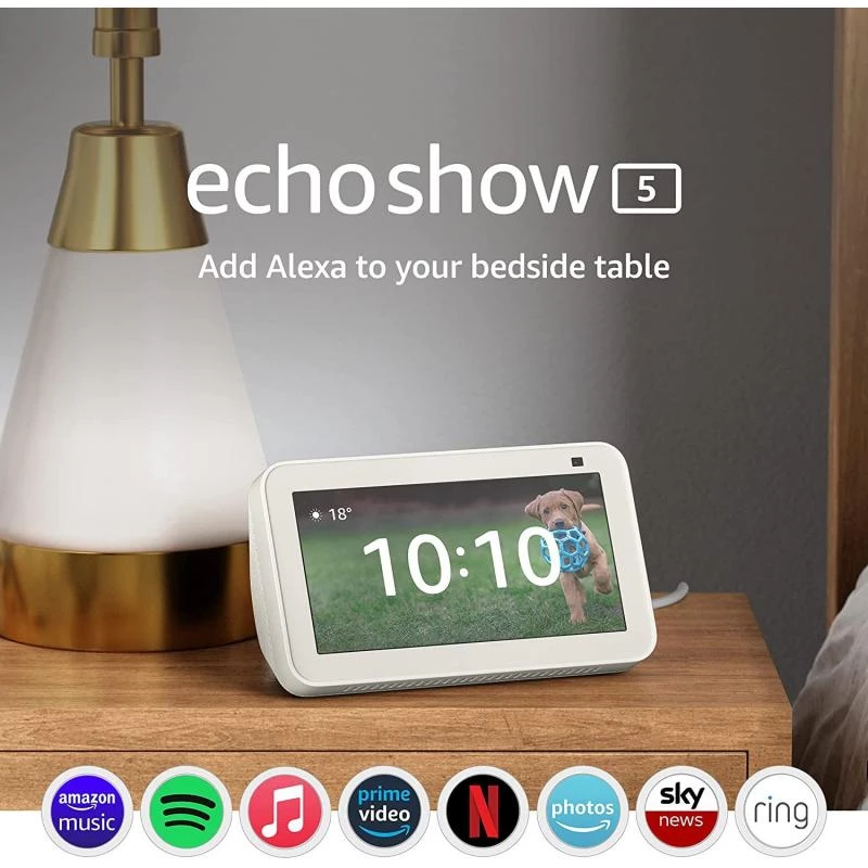 Amazon Echo Show 5 (2nd Generation, 2021 Release) - Glacier White