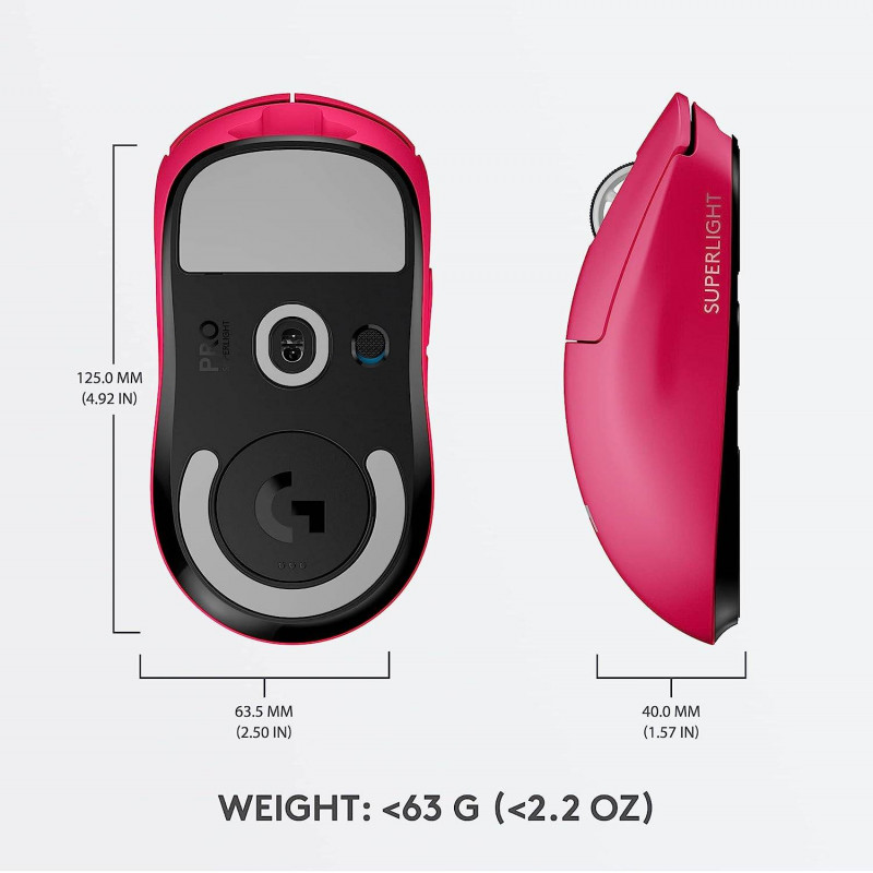 Logitech G PRO X (Superlight Wireless) - Magenta