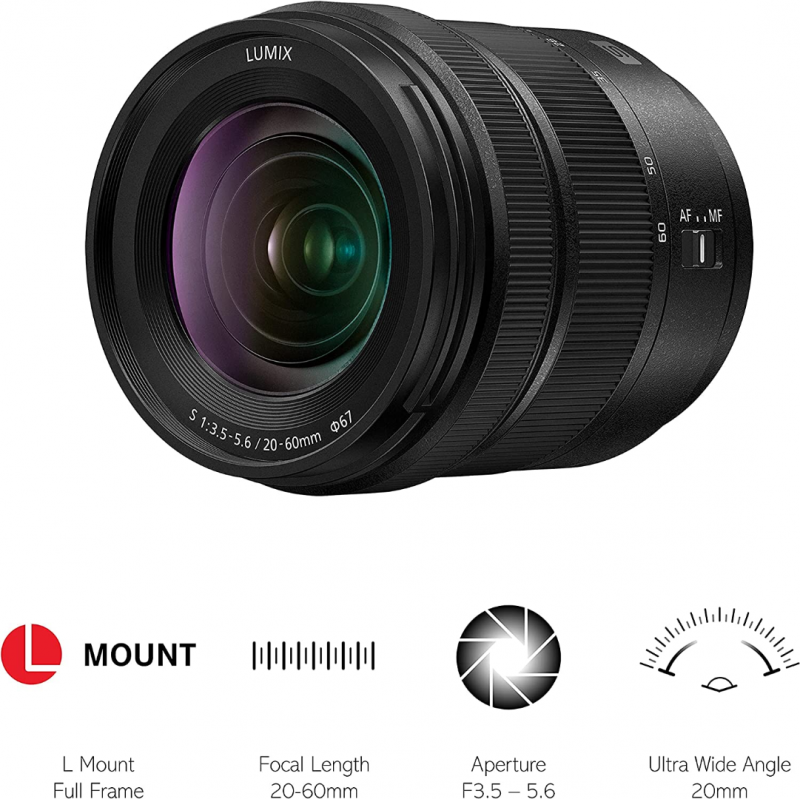 Panasonic Lumix S 20-60mm f/3.5-5.6 Lens