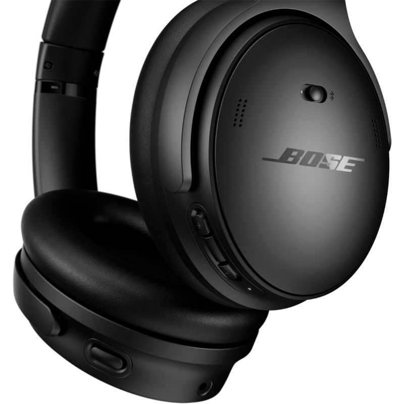 Bose QuietComfort Headphones Wireless Over Ear Noise Cancelling - Black